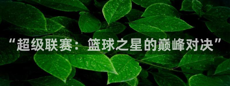 “超级联赛：篮球之星的巅峰对决”